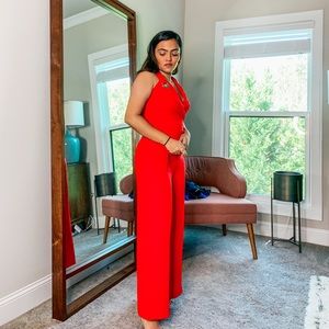 Dressy Red Romper. Size small